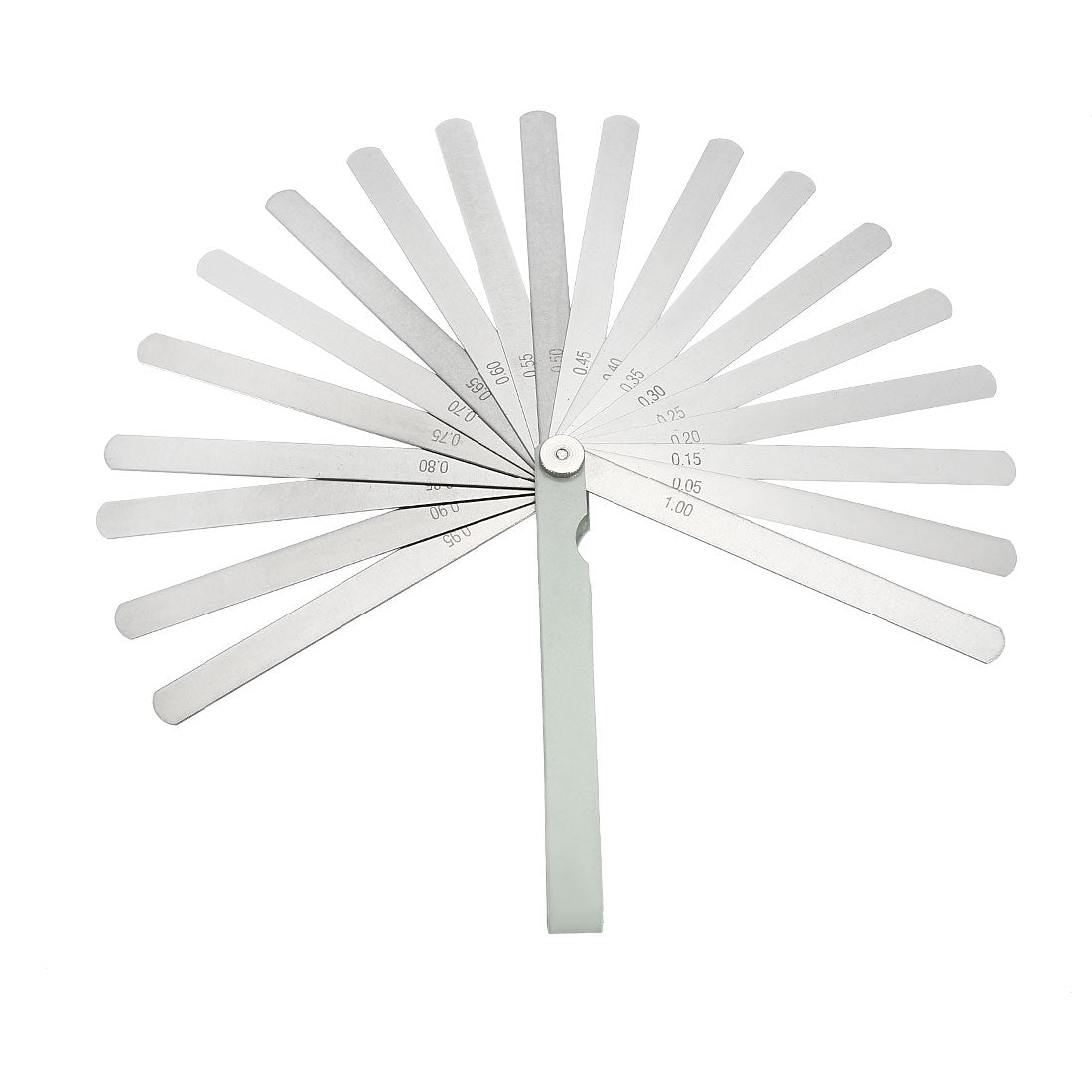 Harfington Metric Thickness Feeler Gauge 0.05-1.0mm 20 Blade Mn Steel Measuring Tool for Width Gap