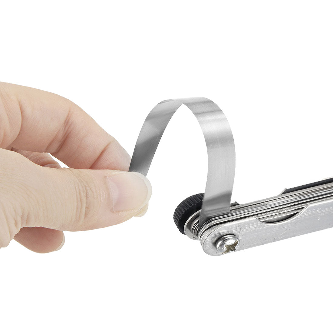 Harfington Metric Thickness Feeler Gauge 0.04-0.63mm 26 Blade Mn Steel Measuring Tool for Width Gap