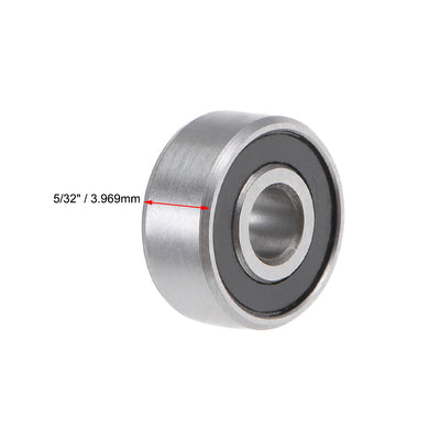 Harfington Uxcell Deep Groove Ball Bearings Inch Double Sealed Chrome Steel