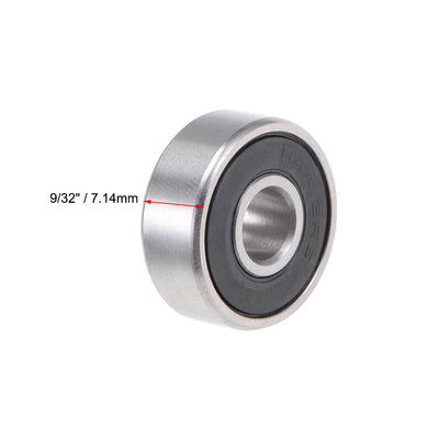 Harfington Uxcell Deep Groove Ball Bearings Inch Double Sealed Chrome Steel ABEC1 Z1