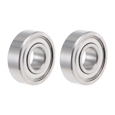 Harfington SR4ZZ Stainless Steel Ball Bearing 1/4"x5/8"x0.196" Shielded R4ZZ Bearings 2pcs