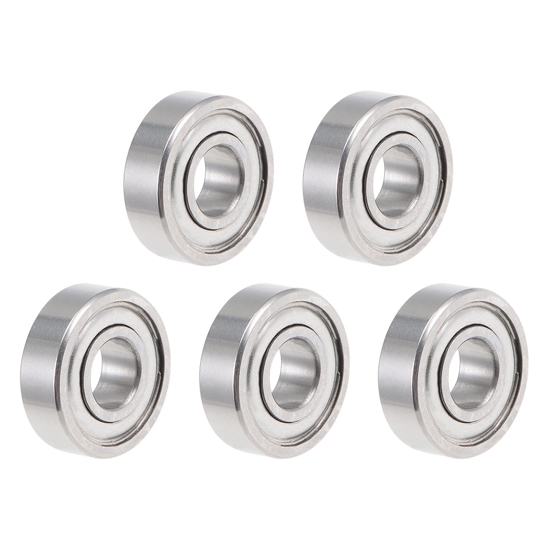 Harfington SR4ZZ Stainless Steel Ball Bearing 1/4"x5/8"x0.196" Shielded R4ZZ Bearings 5pcs