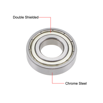 Harfington R10ZZ Deep Groove Ball Bearing 5/8"x1-3/8"x11/32" Double Shielded Z2 Lever Bearings 5pcs