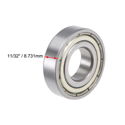 Harfington R10ZZ Deep Groove Ball Bearing 5/8"x1-3/8"x11/32" Double Shielded Z2 Lever Bearings 5pcs