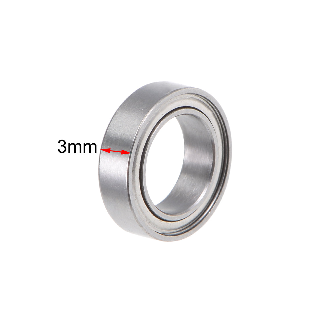 Harfington Deep Groove Ball Bearings Metric Double Shielded Chrome Steel Roller ABEC1 Z1