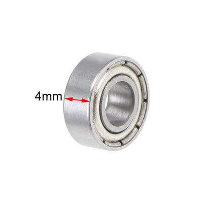 Harfington Deep Groove Ball Bearings Metric Double Shielded Chrome Steel Roller ABEC1 Z1