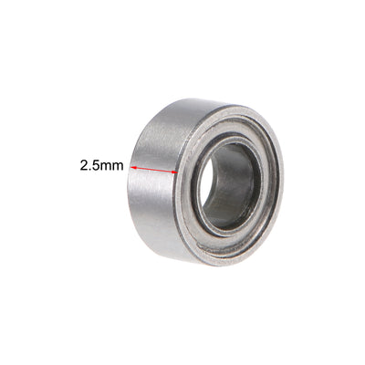 Harfington SMR63ZZ Stainless Steel Ball Bearing 3x6x2.5mm Shielded MR63ZZ Bearings 5pcs