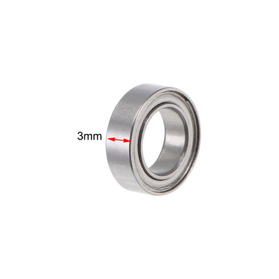 Harfington SMR106ZZ Stainless Steel Ball Bearing 6x10x3mm Shielded MR106ZZ Bearings 5pcs
