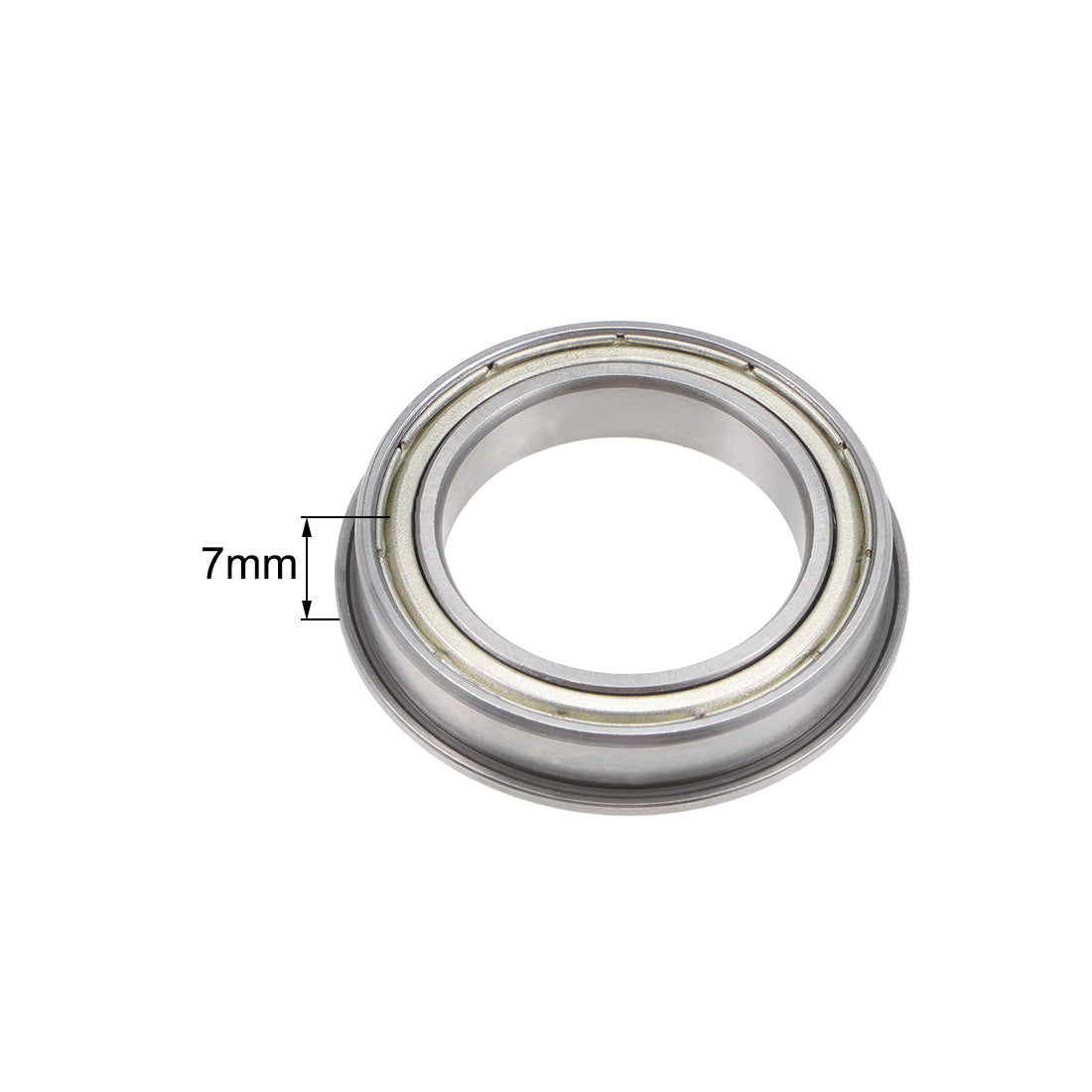 Harfington F6805ZZ Flange Ball Bearing Double Shielded Bearings 25x37x7mm