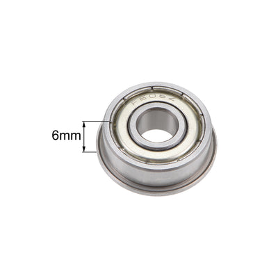 Harfington Flange Deep Groove Ball Bearings Double Shield Chrome Steel