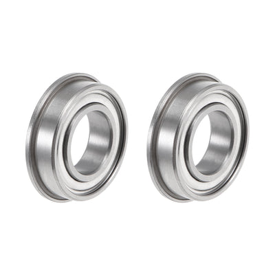 Harfington MF85ZZ Flange Ball Bearing 5x8x2.5mm Shielded Chrome Bearings 2pcs