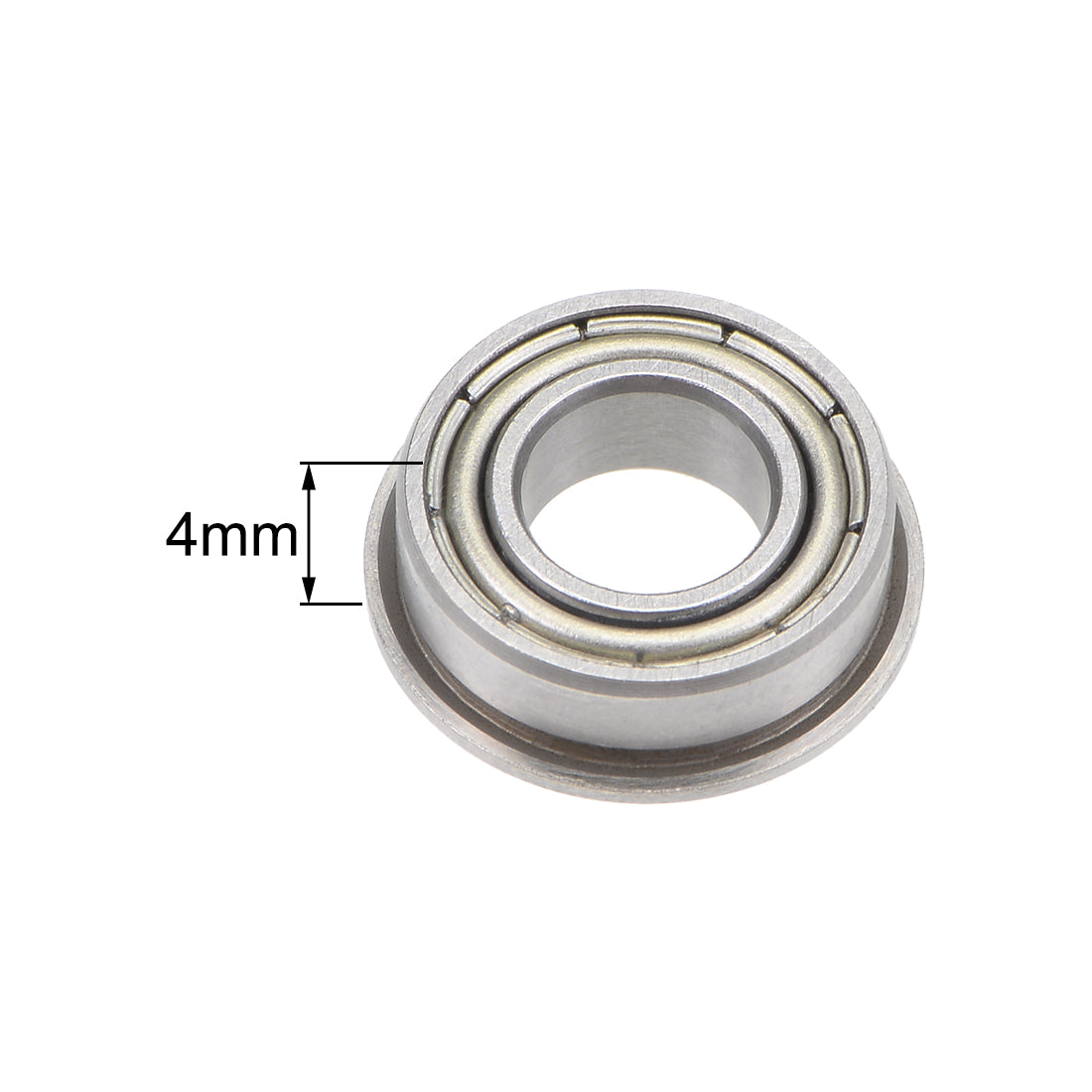 Harfington Miniature Flange Deep Groove Ball Bearings Double Shield Chrome Steel