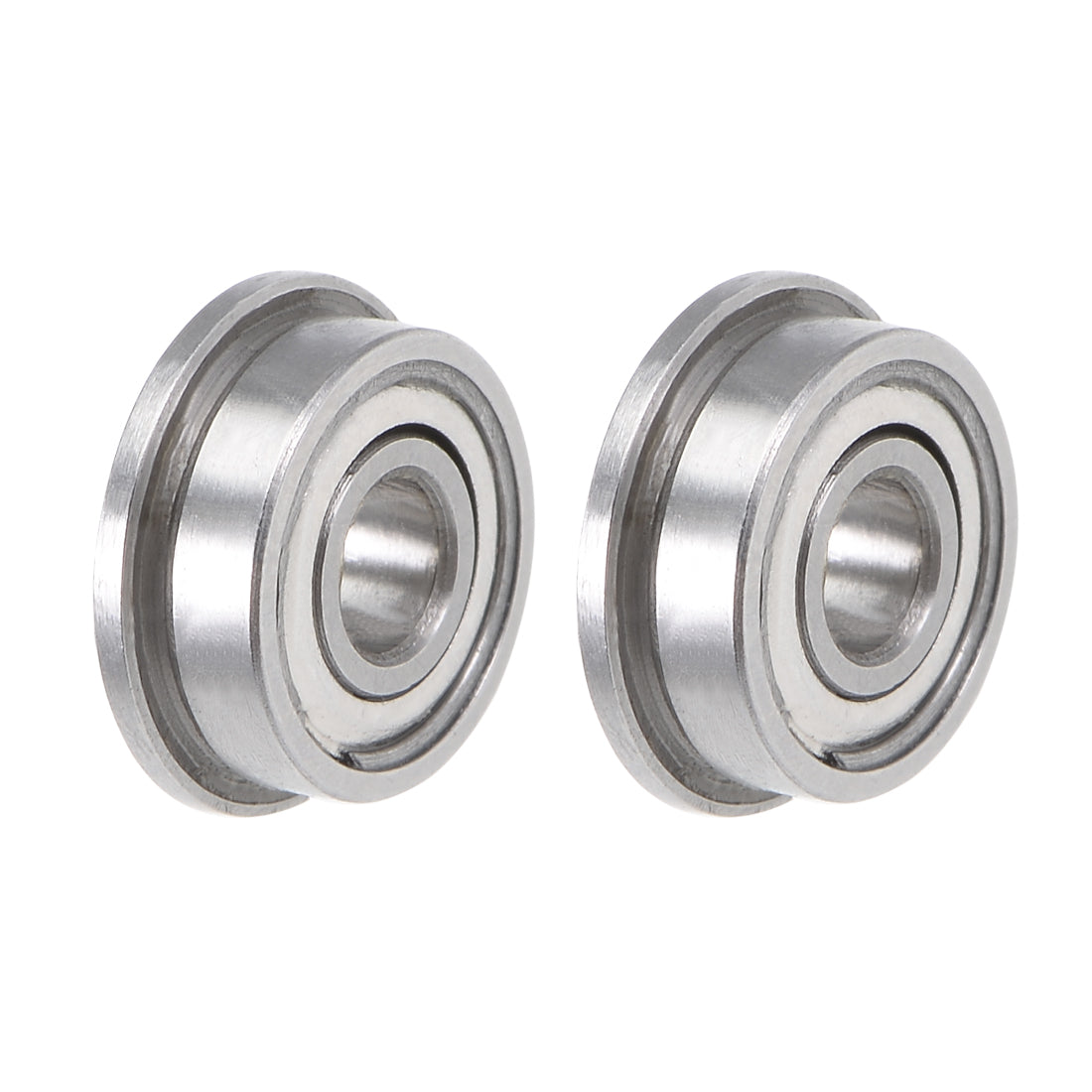 Harfington Miniature Flange Deep Groove Ball Bearings Double Shield Chrome Steel