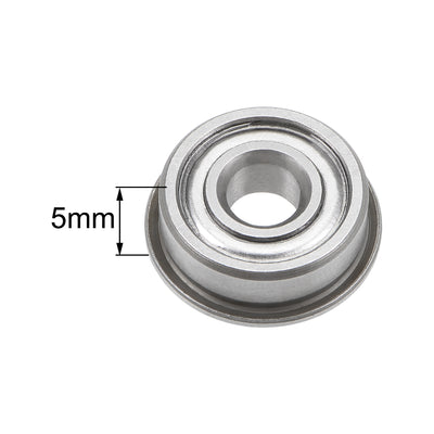 Harfington Flange Deep Groove Ball Bearings Double Shield Chrome Steel