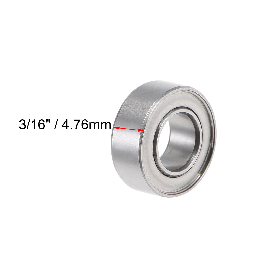 Harfington SR188ZZ Stainless Steel Ball Bearing 1/4"x1/2"x3/16" Double Shielded R188ZZ Bearings 5pcs