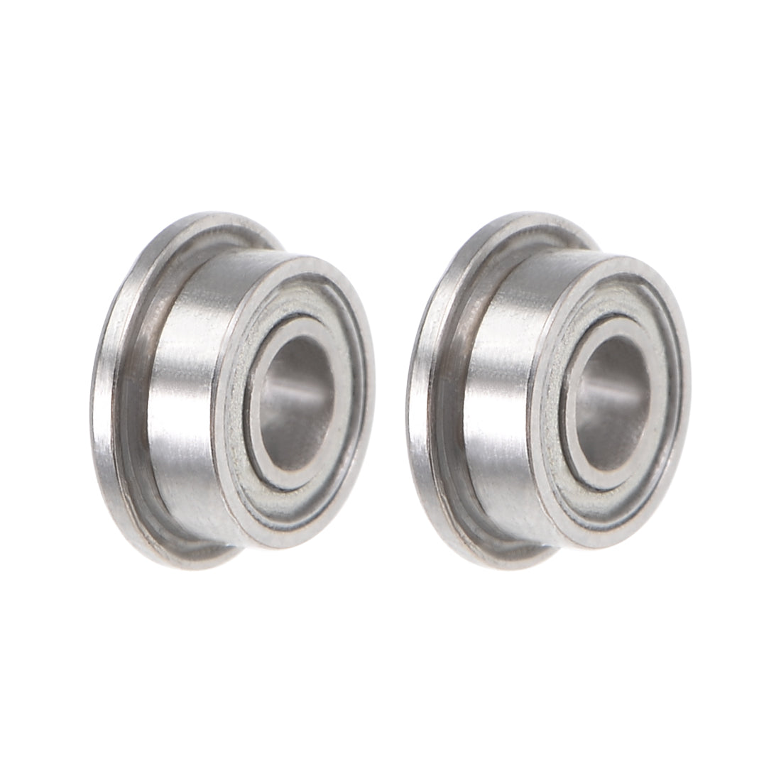 Harfington F682ZZ Flange Ball Bearing 2x5x2.5mm Shielded Chrome Bearings 2pcs