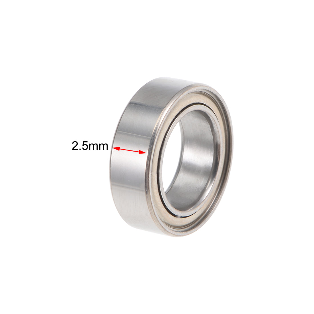 Harfington MR63ZZ Ball Bearing 3x6x2.5mm Double Shielded Mini Deep Groove Bearings 5pcs