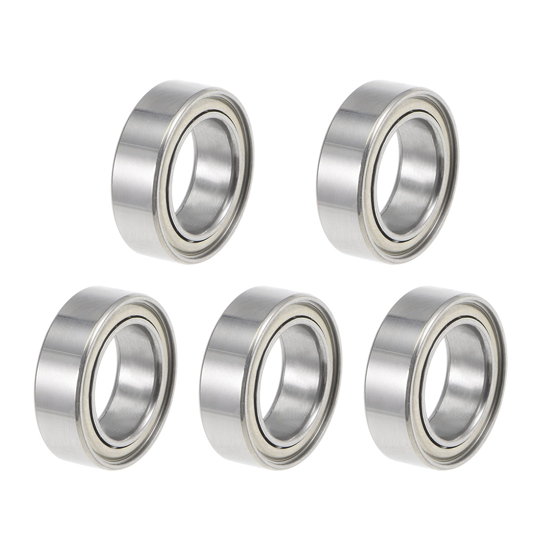 Harfington MR63ZZ Ball Bearing 3x6x2.5mm Double Shielded Mini Deep Groove Bearings 5pcs