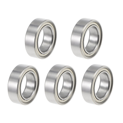 Harfington MR63ZZ Ball Bearing 3x6x2.5mm Double Shielded Mini Deep Groove Bearings 5pcs