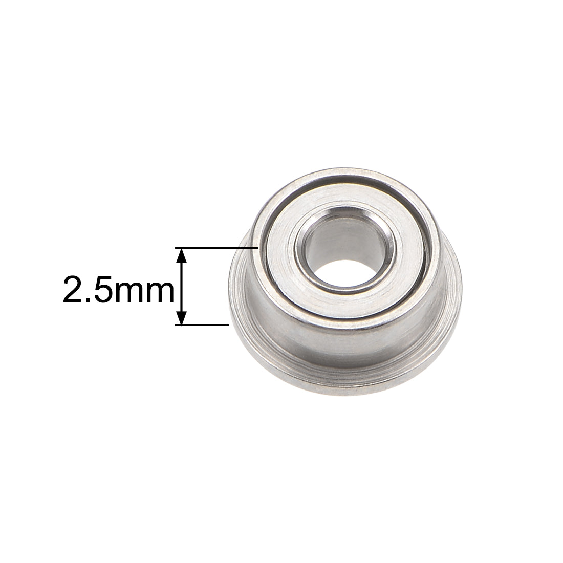 Harfington MF52ZZ Flange Ball Bearing 2x5x2.5mm Full Complement Bearings 10pcs