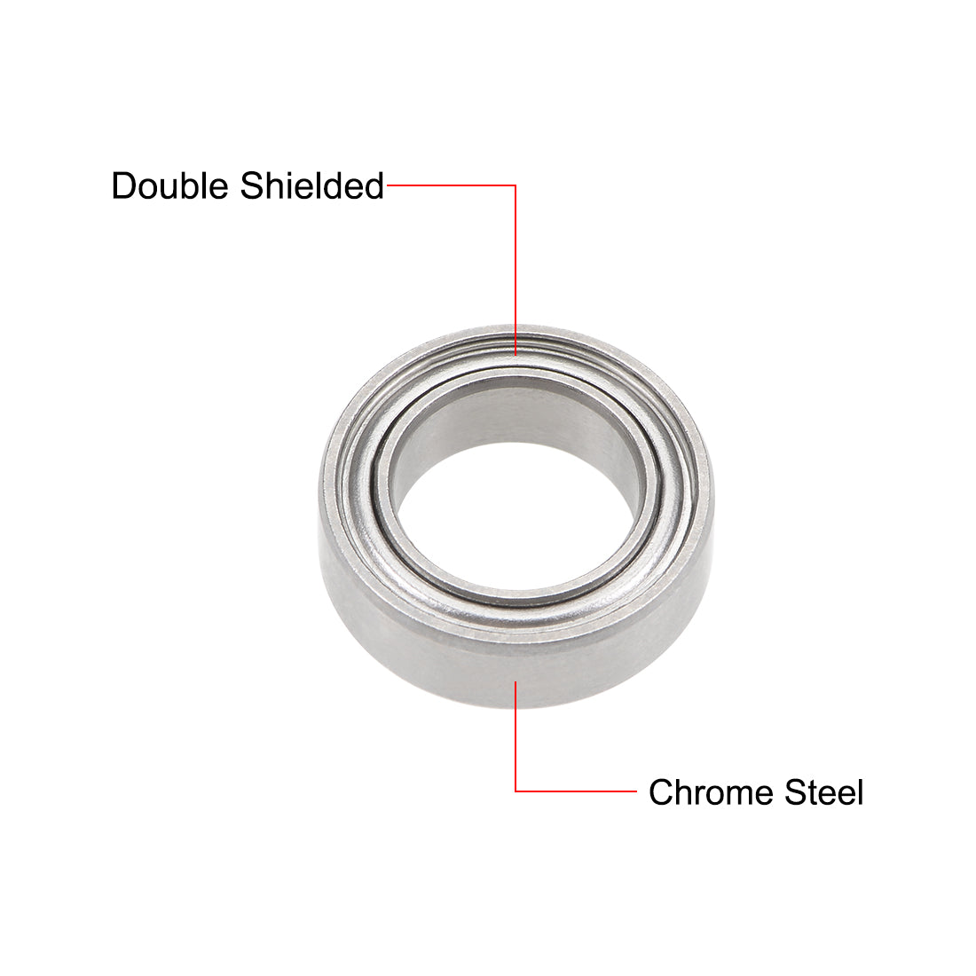 Harfington SMR138ZZ Stainless Steel Ball Bearing 8x13x4mm Shielded MR138ZZ Bearings