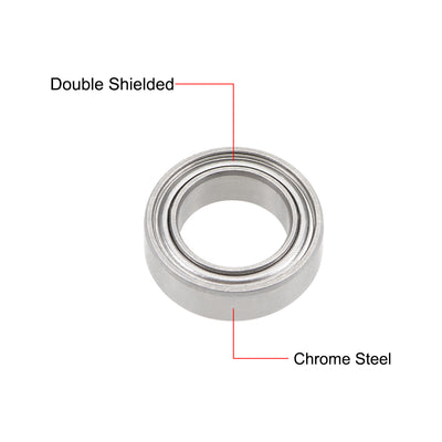Harfington SMR138ZZ Stainless Steel Ball Bearing 8x13x4mm Shielded MR138ZZ Bearings