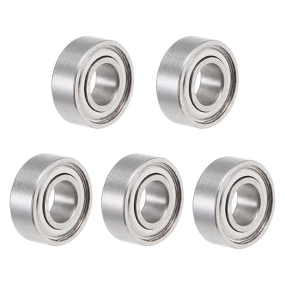 Harfington Miniature Deep Groove Ball Bearings Double Shielded Stainless Steel
