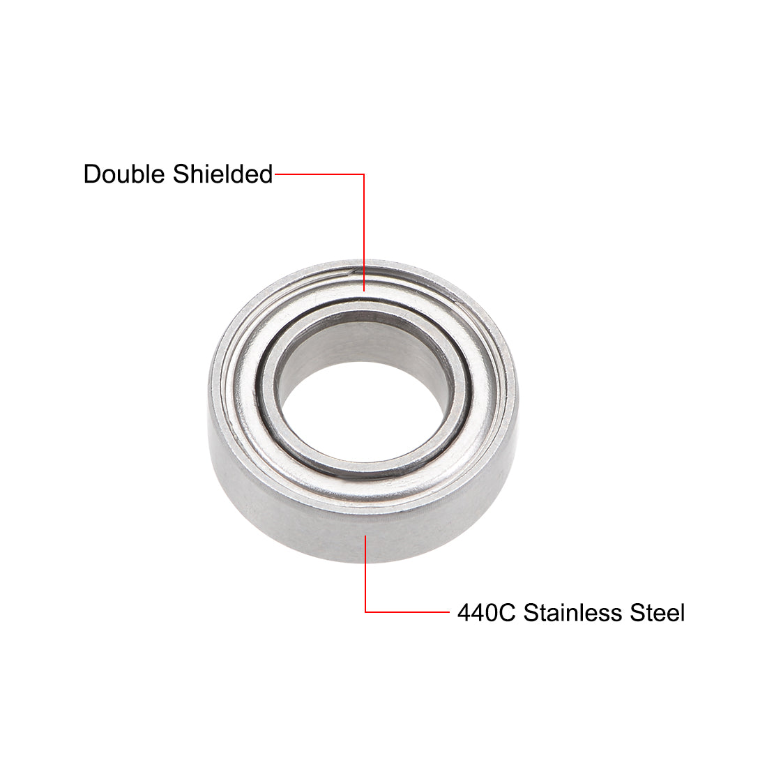 Harfington SMR137ZZ Stainless Steel Ball Bearing 7x13x4mm Shielded MR137ZZ Bearings 5pcs