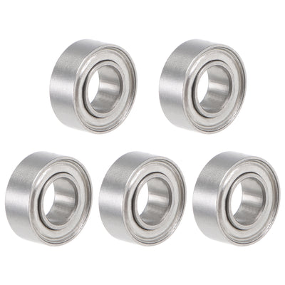 Harfington SMR84ZZ Stainless Steel Ball Bearing 4x8x3mm Shielded MR84ZZ Bearings 5pcs