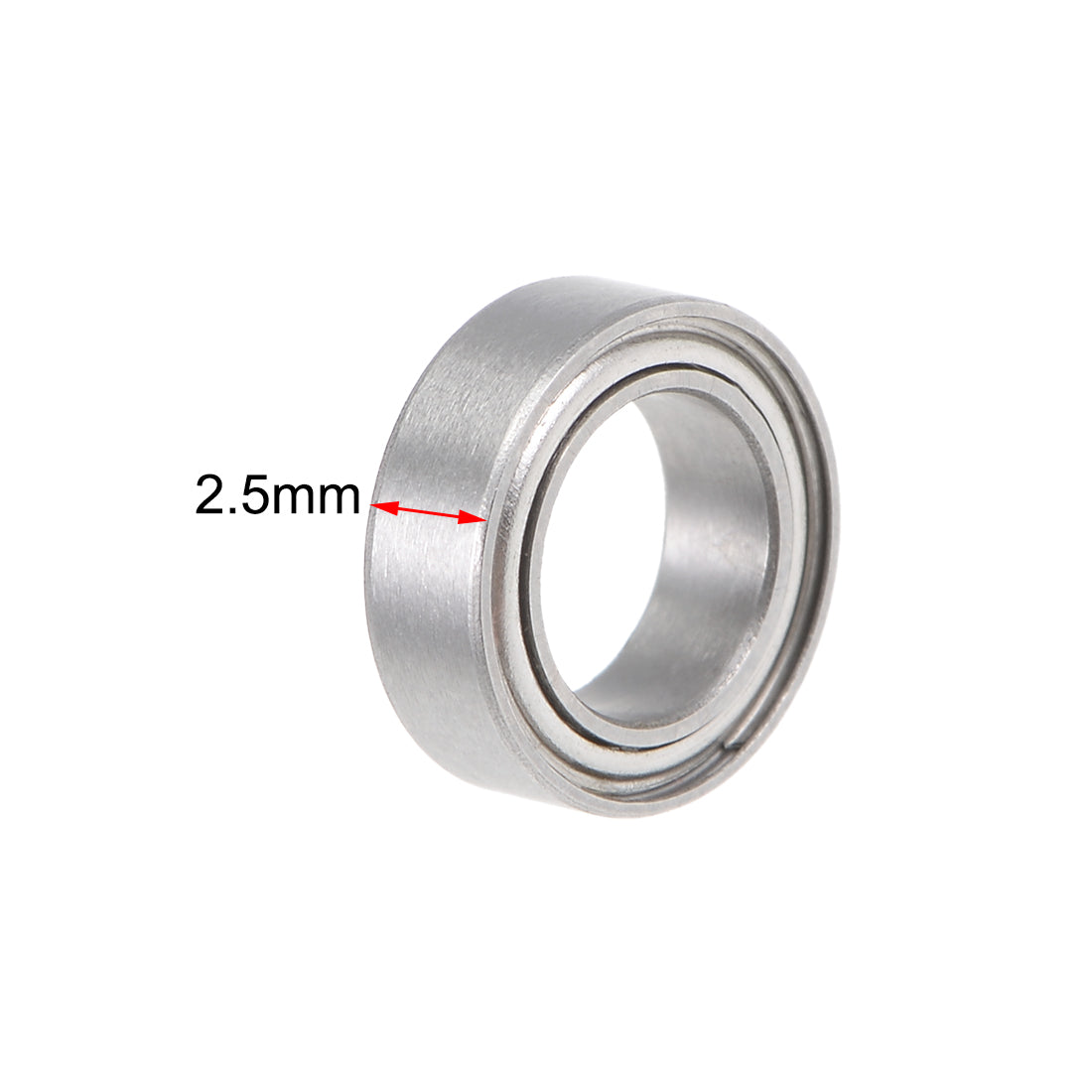 Harfington SMR85ZZ Deep Groove Ball Bearings 5x8x2.5mm Stainless Steel Double Shielded 5pcs
