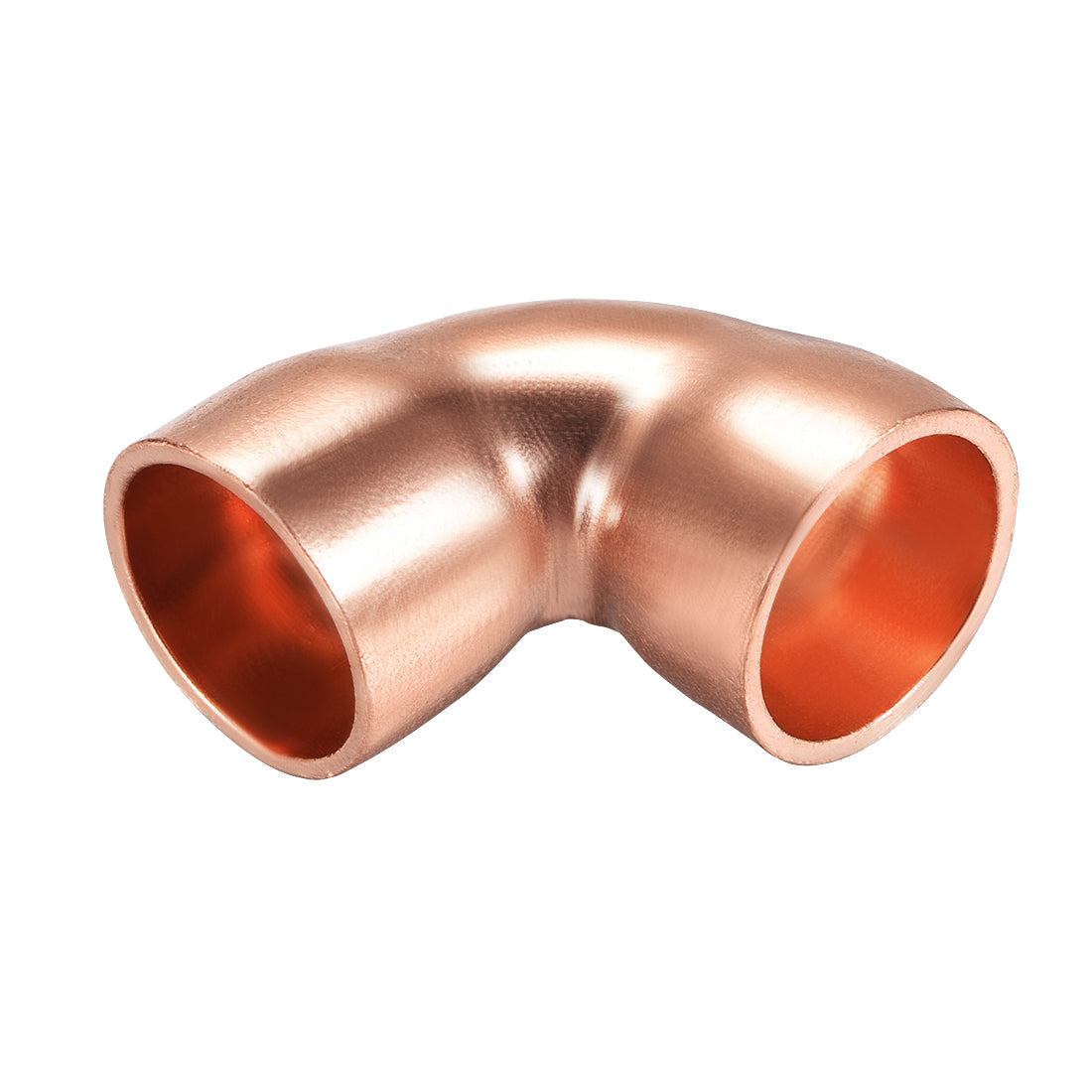 Harfington 16mm ID Solder Ring Elbow 90 Degree Copper Fitting 1.8mm Thick 2pcs