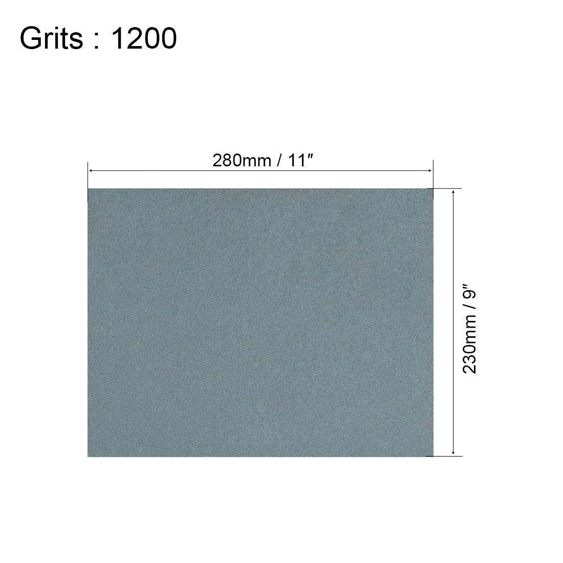 Harfington 15pcs 1200 Grits Wet Dry Waterproof Sandpaper 9" x 11" Abrasive Paper Sheets