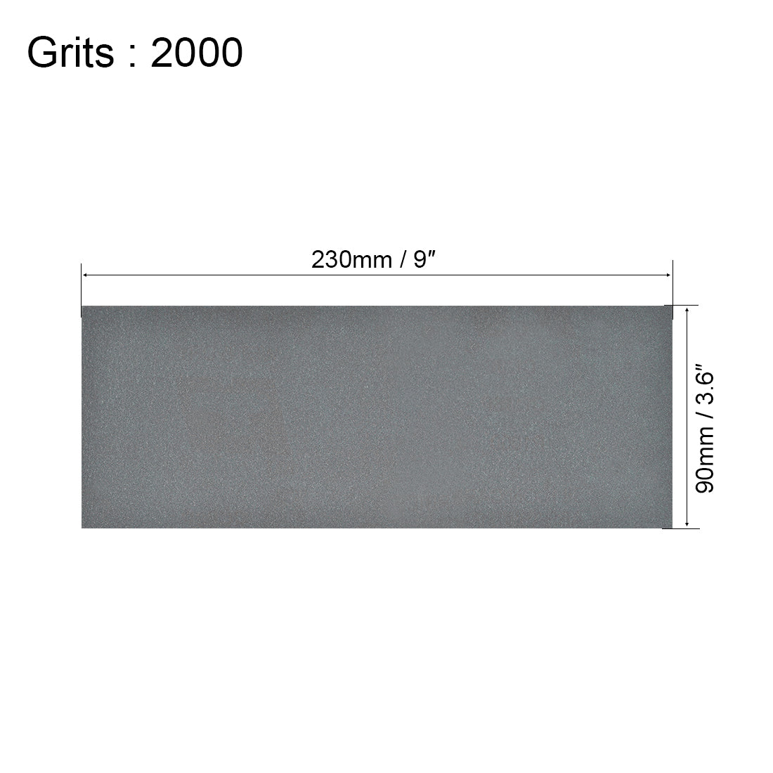 Harfington 15pcs 2000 Grits Wet Dry Waterproof Sandpaper 3.6" x 9" Sanding Paper Yellow