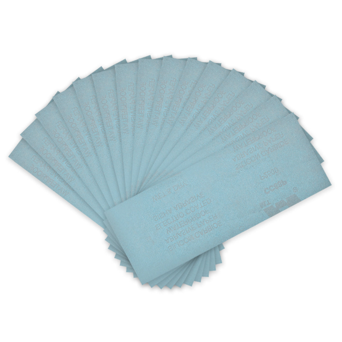 Harfington 15pcs 2500 Grits Wet Dry Waterproof Sandpaper 3.6" x 9" Sanding Paper Blue
