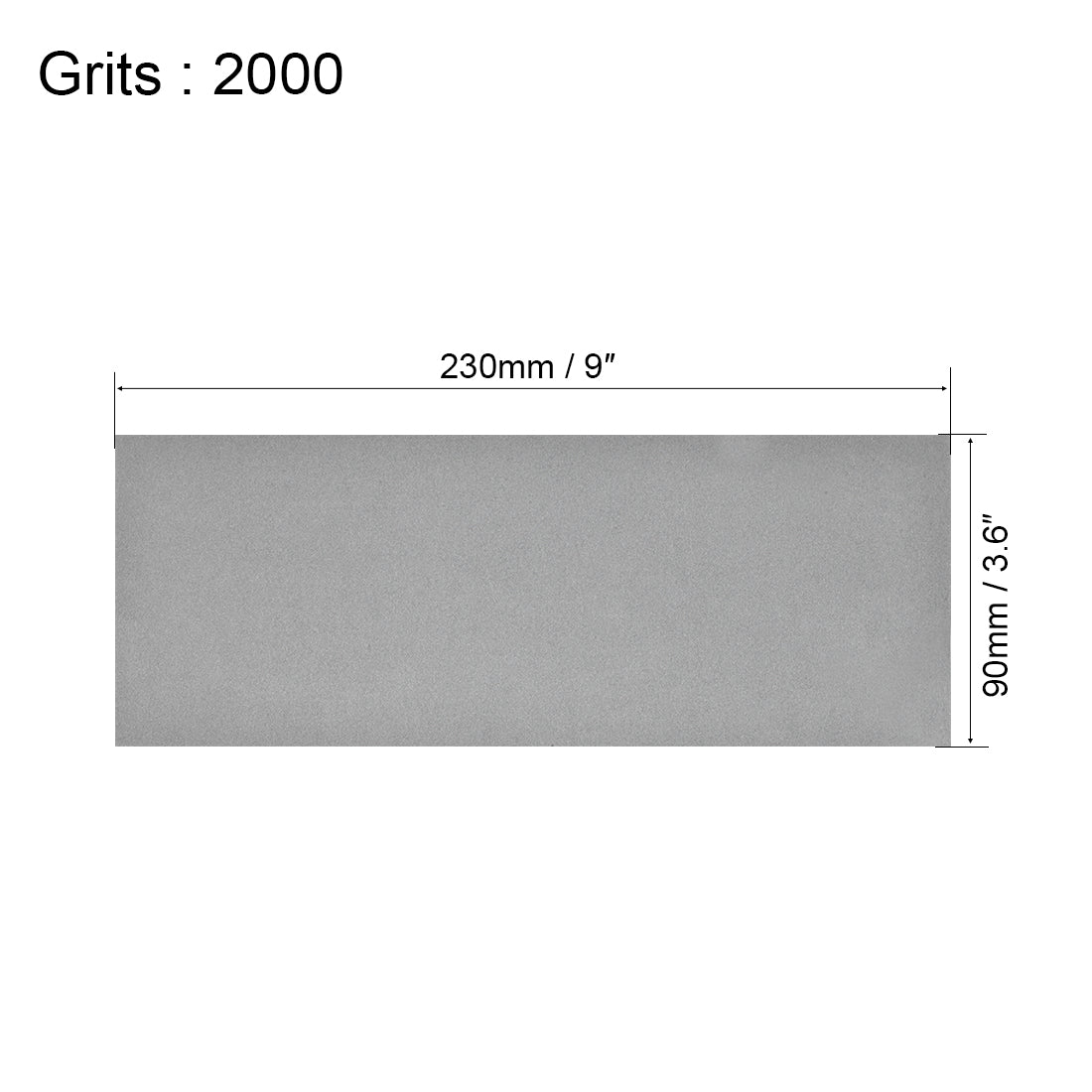 Harfington 15pcs 2000 Grits Wet Dry Waterproof Sandpaper 3.6" x 9" Sanding Paper Blue