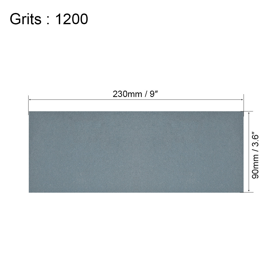 Harfington 15pcs 1200 Grits Wet Dry Waterproof Sandpaper 3.6" x 9" Sanding Paper Blue