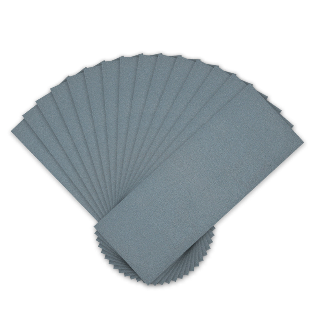 Harfington 15pcs 1200 Grits Wet Dry Waterproof Sandpaper 3.6" x 9" Sanding Paper Blue