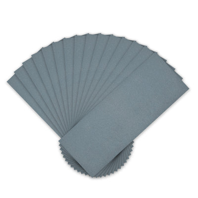 Harfington 15pcs 1200 Grits Wet Dry Waterproof Sandpaper 3.6" x 9" Sanding Paper Blue