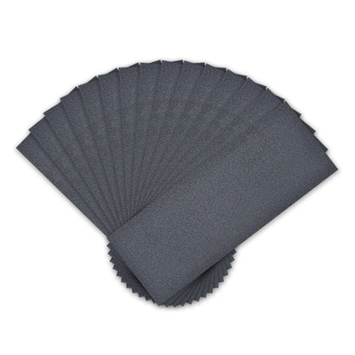 Harfington 15pcs 180 Grits Wet Dry Waterproof Sandpaper 3.6" x 9" Sanding Paper Blue