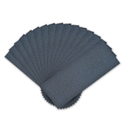 Harfington 15pcs 120 Grits Wet Dry Waterproof Sandpaper 3.6" x 9" Sanding Paper Blue