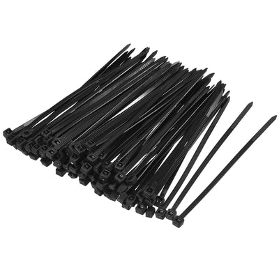 Harfington Nylon Cable Ties 4 Inch Self-Locking Zip Ties 0.12 Inch Width Black 100pcs