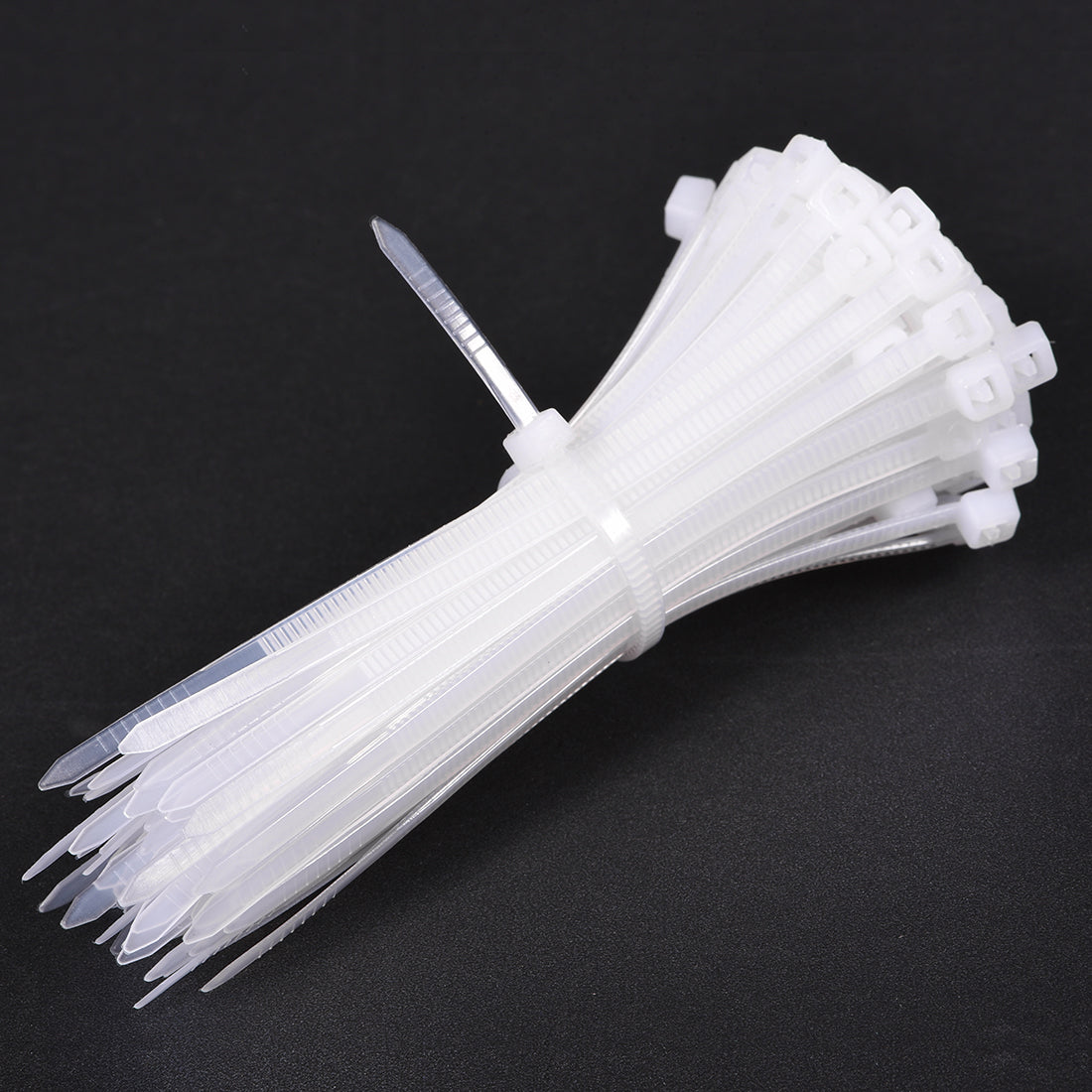 Harfington Nylon Cable Ties 4 Inch Self-Locking Zip Ties 0.12 Inch Width White 150pcs