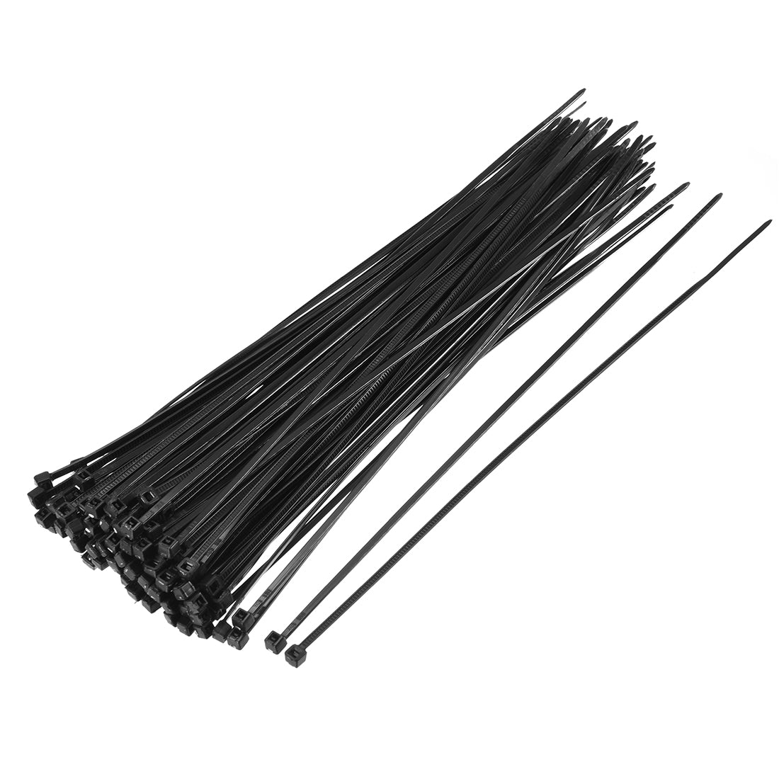 Harfington Nylon Cable Ties 8 Inch Self-Locking Zip Ties 0.08 Inch Width Black 100pcs
