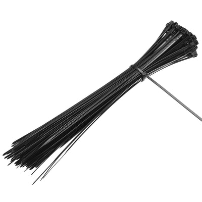 Harfington Nylon Cable Ties 8 Inch Self-Locking Zip Ties 0.08 Inch Width Black 150pcs