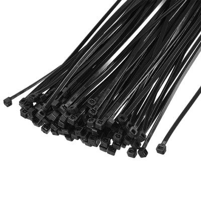 Harfington Nylon Cable Ties 8 Inch Self-Locking Zip Ties 0.13 Inch Width Black 150pcs