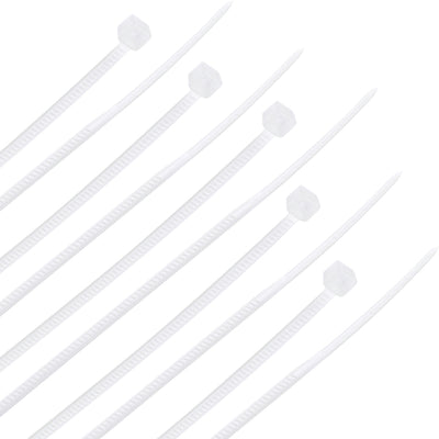Harfington Nylon Cable Ties 8 Inch Self-Locking Zip Ties 0.13 Inch Width White 100pcs