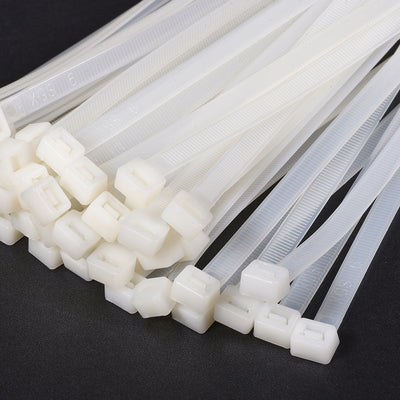 Harfington Nylon Cable Ties 20 Inch Self-Locking Zip Ties 0.2 Inch Width White 25pcs
