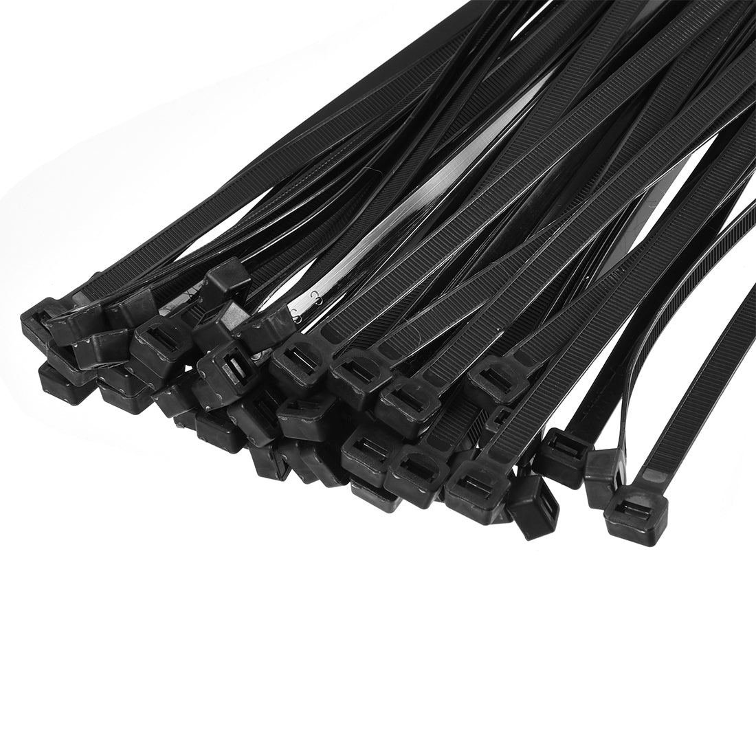 Harfington Nylon Cable Ties 10 Inch Self-Locking Zip Ties 0.3 Inch Width Black 50pcs