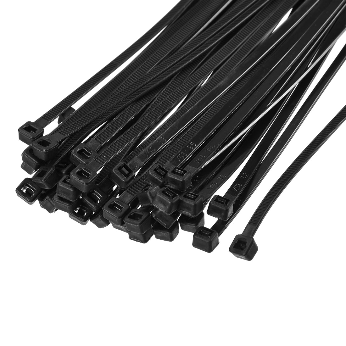 Harfington Nylon Cable Ties 16 Inch Self-Locking Zip Ties 0.2 Inch Width Black 50pcs