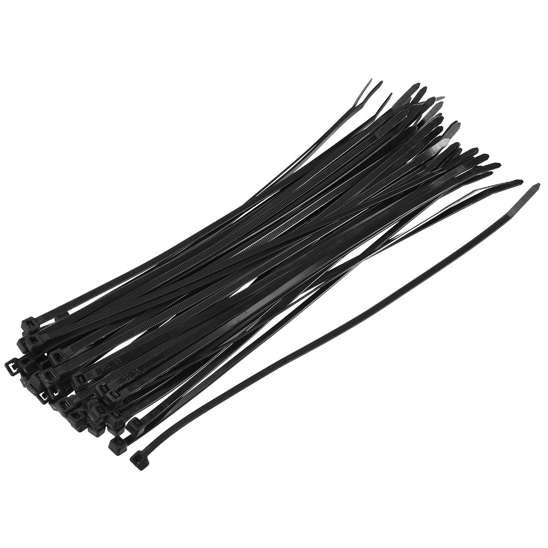 Harfington Nylon Cable Ties 16 Inch Self-Locking Zip Ties 0.2 Inch Width Black 50pcs